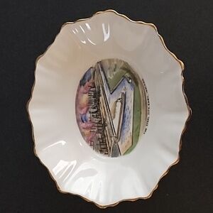 RARE-Royal Stafford Bone China - The Steel City Gary, Indiana dish